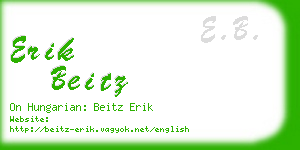 erik beitz business card